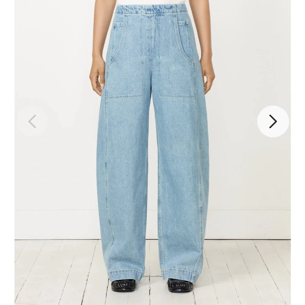 Rachel Comey Light Blue Wide Leg Jeans - Picture 2 of 7